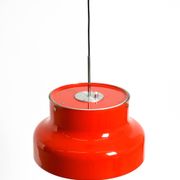 Large original 1960s red Bumling ceiling lamp by Anders Pehrson for Ateljé