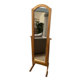 Large wooden standing mirror