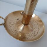 Brass candle holder, cellar rat