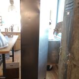 Cloakroom a waxed pickled metal door