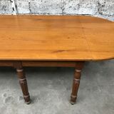 Former large oak farm table early 20th vintage