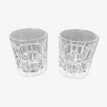 Duo de verres à whisky en cristal