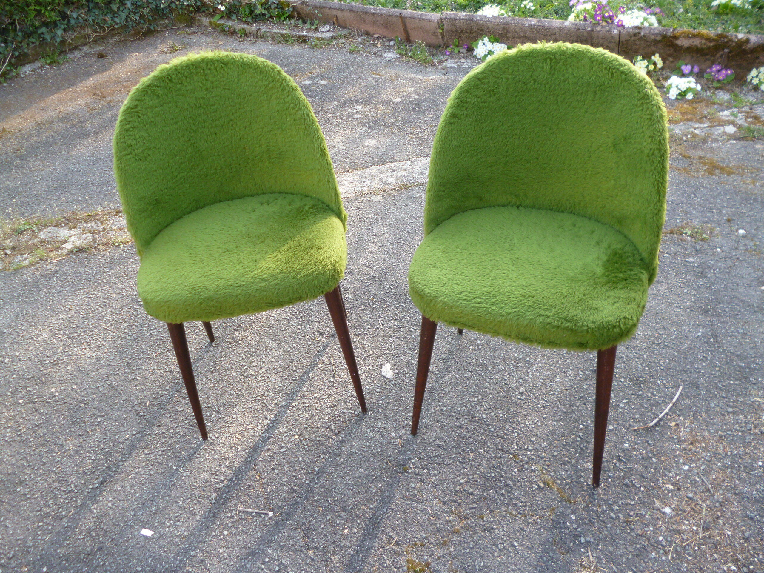 Paire de chaise moumoutte