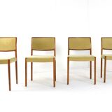 Set of 4 Niels O Möller model 80 chairs vintage danish design