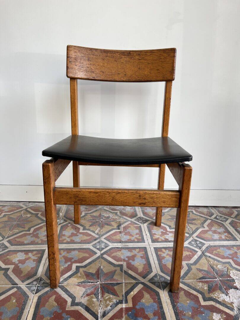 'Abstracta' set of 6 dining chairs – Jos De Mey for Van den Berghe – Pauvers