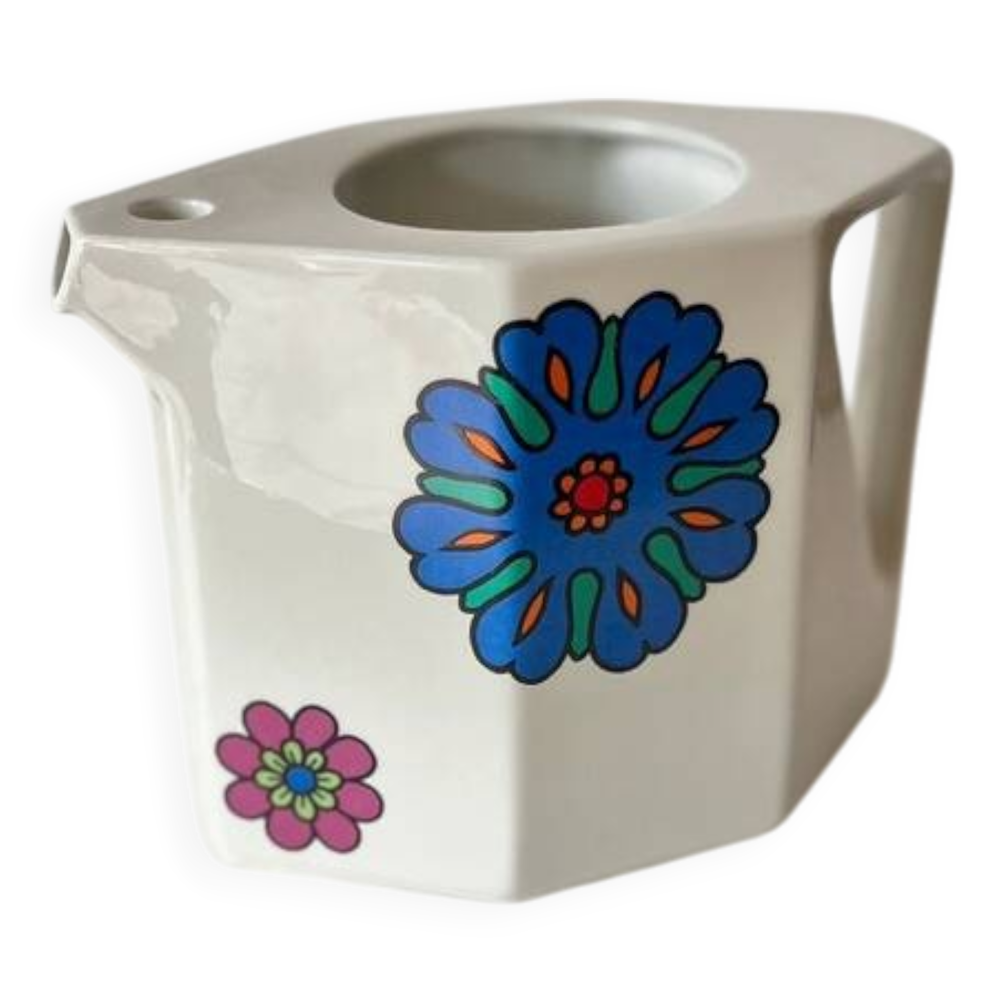 Vintage Villeroy & Boch Acapulco style pitcher/carafe – floral porcelain