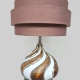 Vintage Italian design large swirl table lamp 1970 'Kremlin'