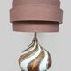 Vintage Italian design large swirl table lamp 1970 'Kremlin'