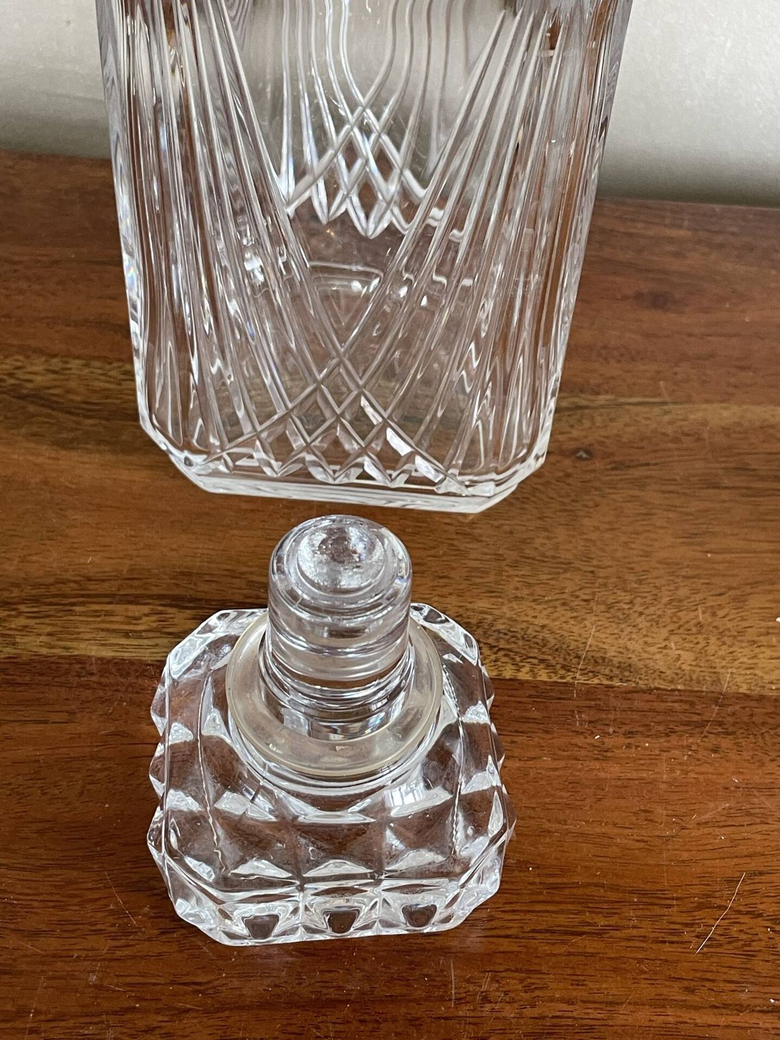 Cut glass carafe