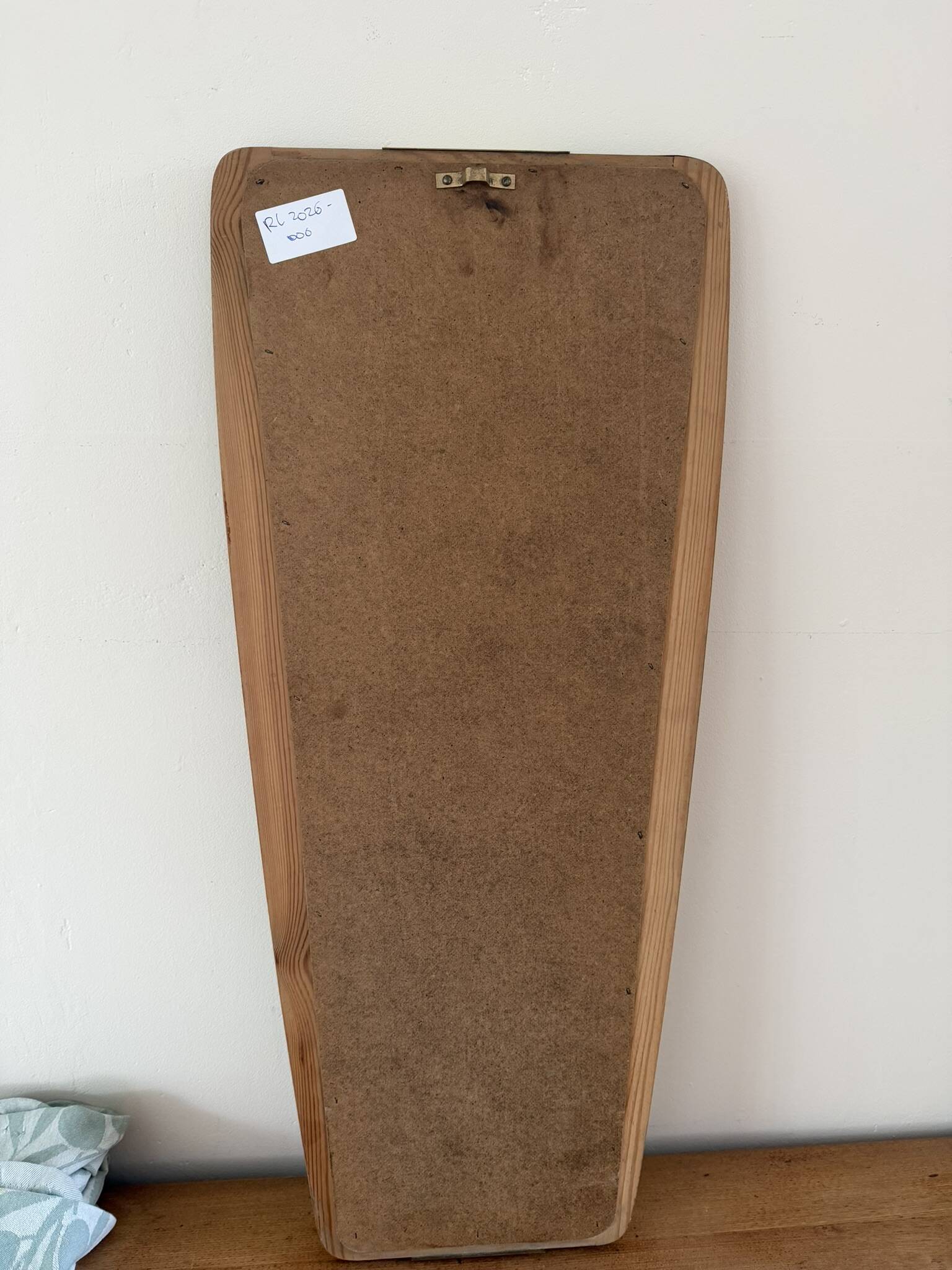 Beautiful vintage Danish mirror with nice brass details