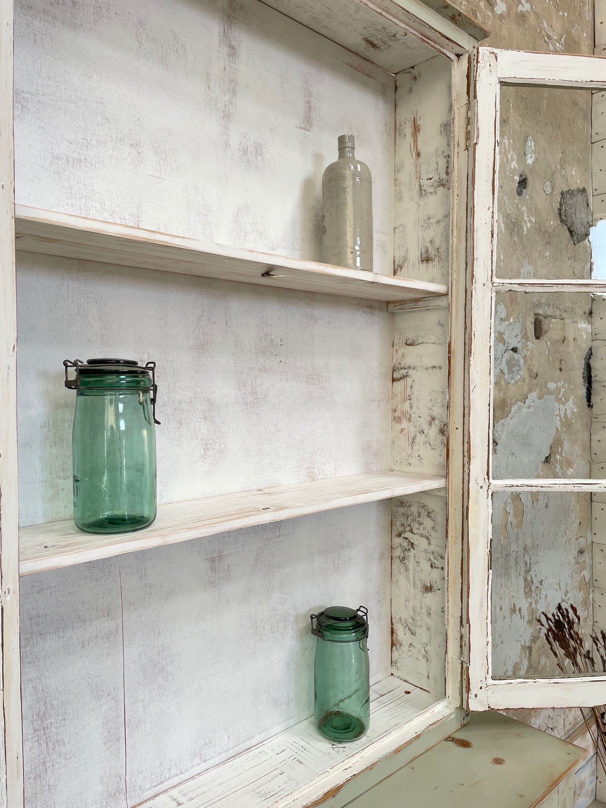 Two-body display cabinet, circa 1900