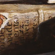 Still life with pewter inkstand and old books – Marjolein van den Berg