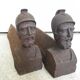 chenets anciens fonte XIXe antique french fireplace andirons