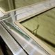 Chrome metal dining table with smoked glass dlg Romeo Rega