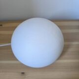 Table lamp in white opaline glass