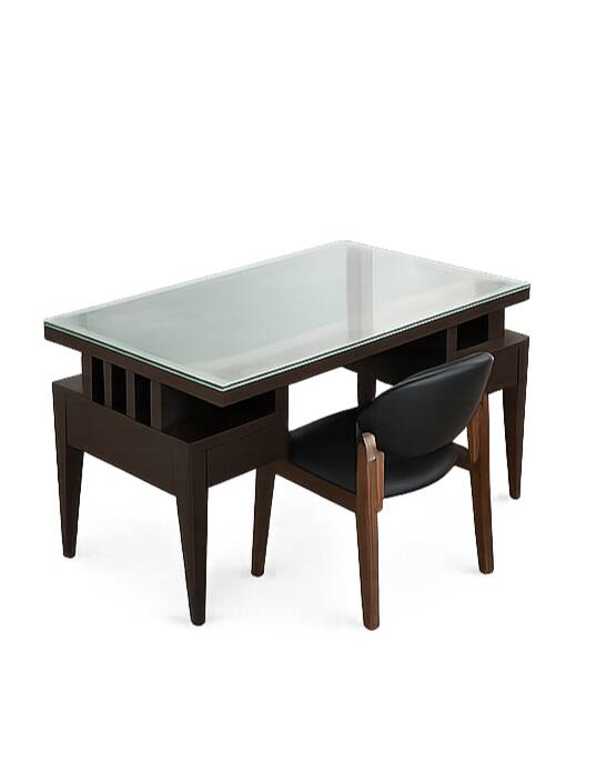 Exotic wood desk