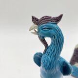 Pair of Chinese "phoenix" fine porcelain, 20th century.