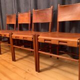 A set of four chairs, Denmark, 1960s