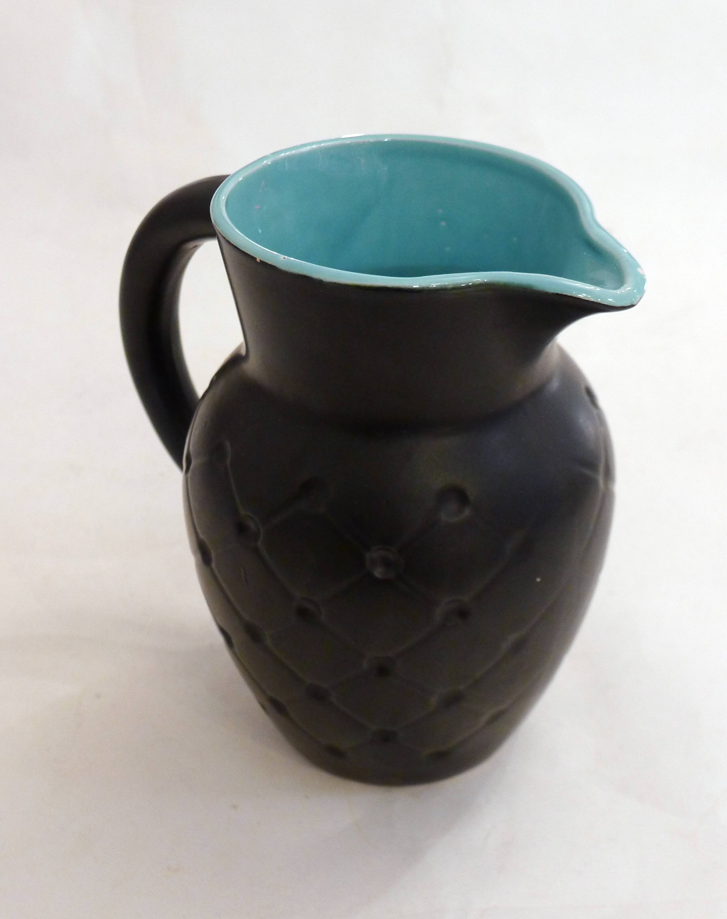 Pitcher "Net" 1950s by Poet-Laval France