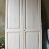 Double antique wooden doors