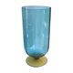 Two-tone blue and amber vase 70s