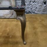 Table basse années 60 marbre/laiton