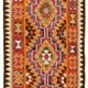 Turkish Handwoven Vintage Herki Kilim 102 cm x 320 cm