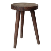 Vintage wooden tripod stool