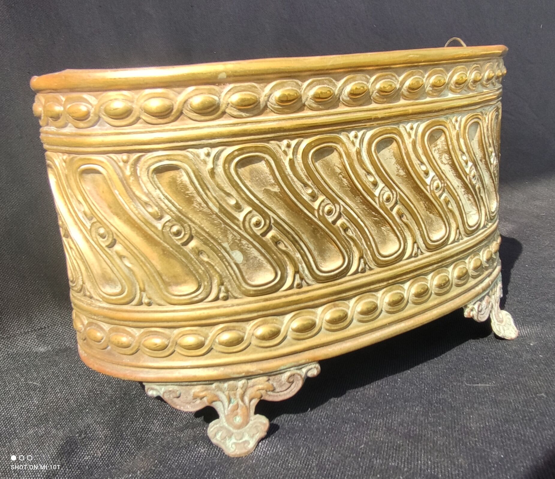 Brass planter/19th century