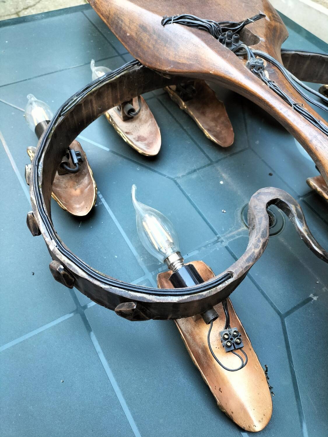 Large wall sconce, one-of-a-kind