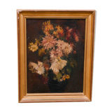 Oil painting floral composition