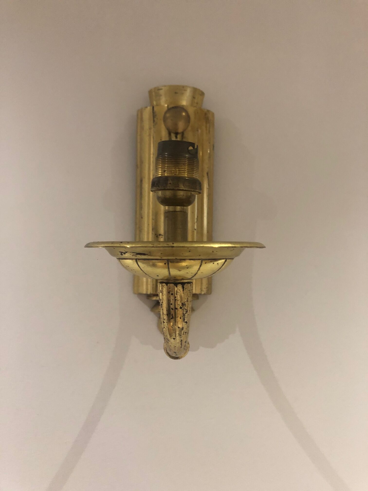Art Deco sconces pair
