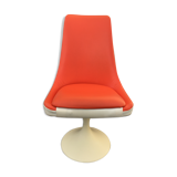 Orange tulip foot armchair