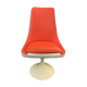 Orange tulip foot armchair