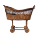 Vintage wicker cradle
