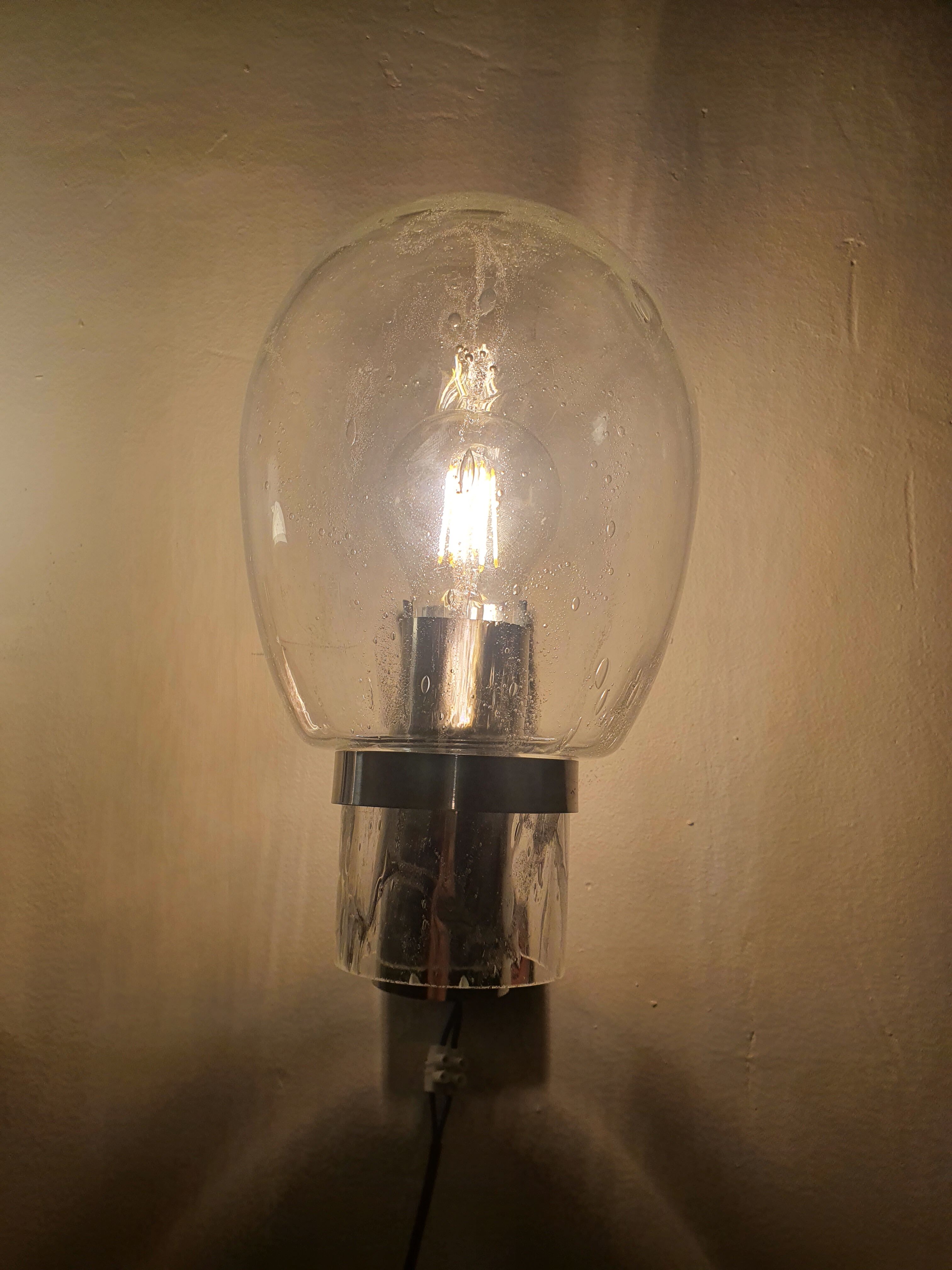 Pair of space age wall lights by Doria Leuchten