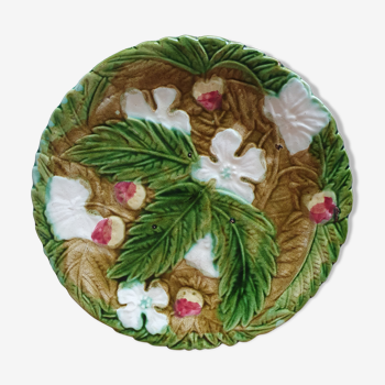 Art Nouveau floral slurry plate