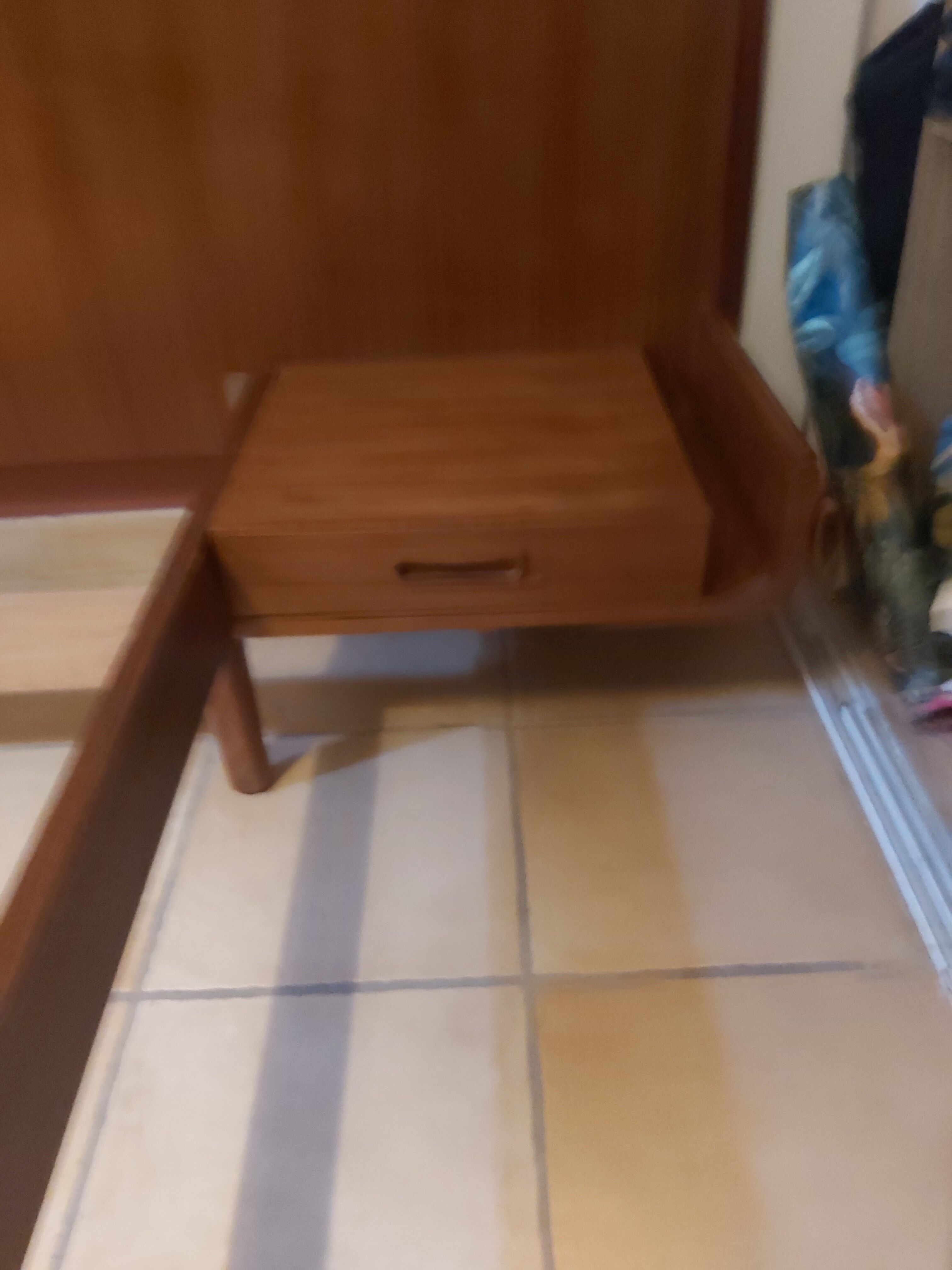 Scandinavian teak bed