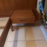 Scandinavian teak bed