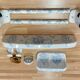 COMPLETE BATHROOM SET "PORCELAINE DE PARIS".