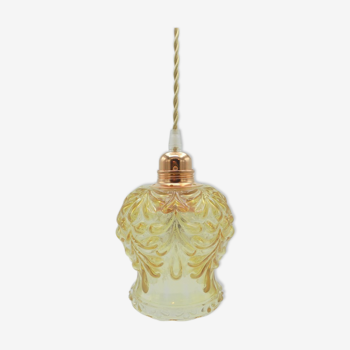 Gold glass hanging lamp