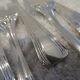 12 silver plated cake forks, Ercuis Compiègne, 13.7cm
