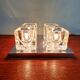 Square ceiling light/wall light Ice Cube, Peill & Putzler, 1970