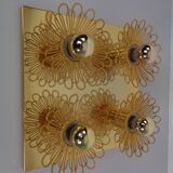Space Age JBS Brass Sconce by Joseph Brumberg, 1960s