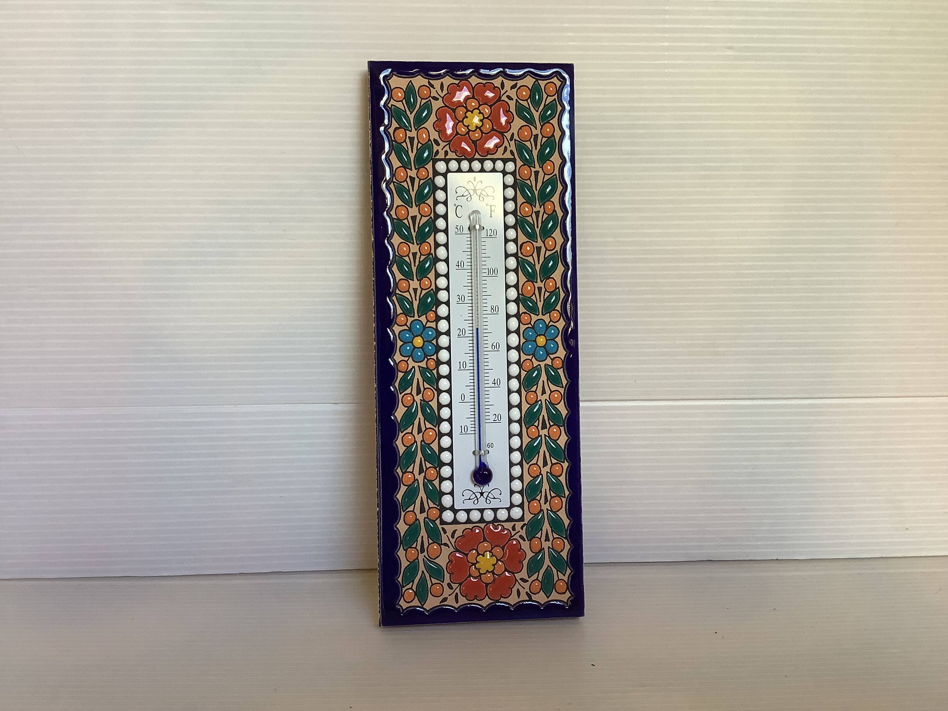 Cloisonne enamel thermometer