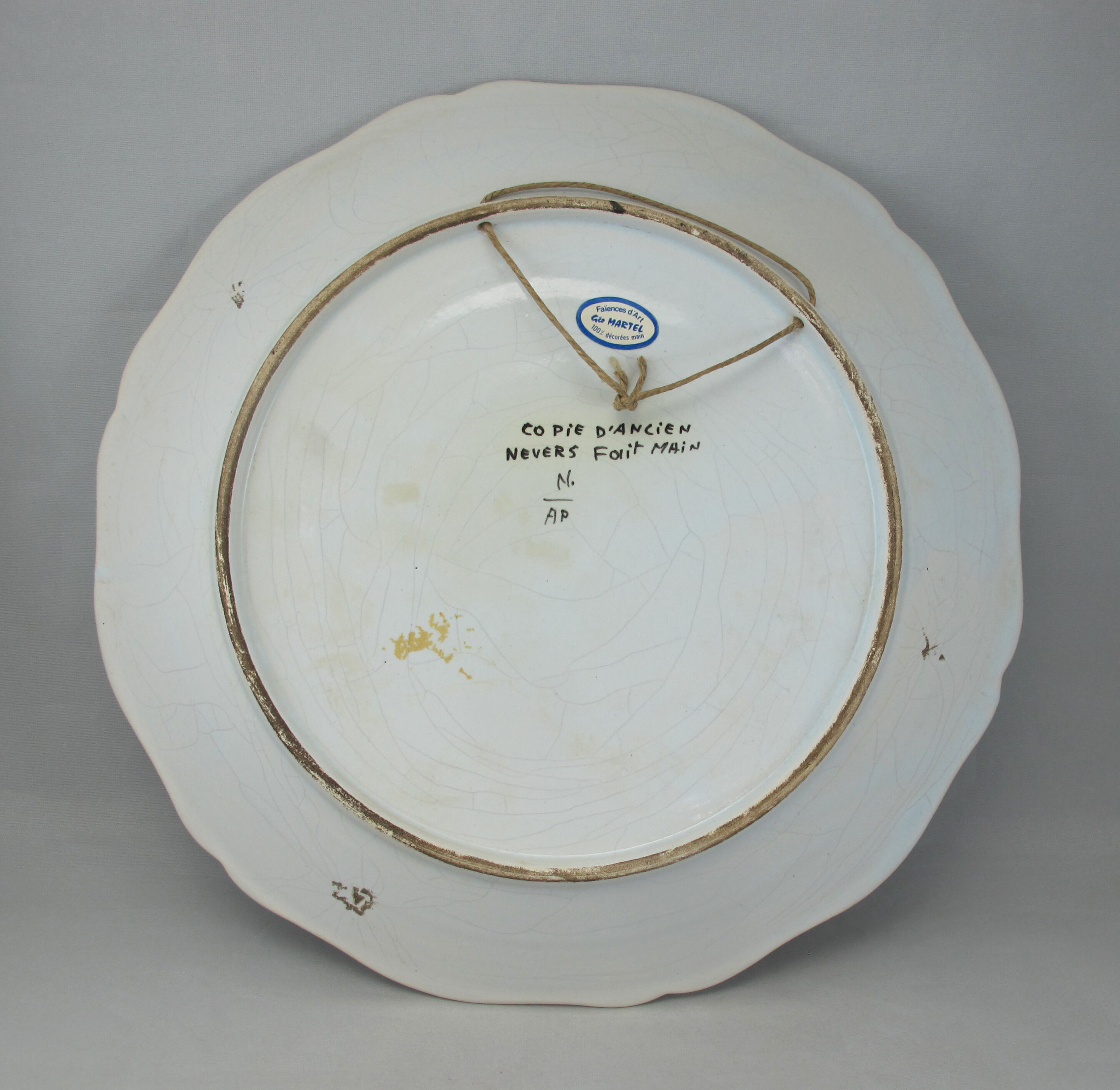 Assiette en faïence nevers n°3
