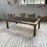 Table basse en laiton années 60