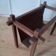 Danish Skjøde Skjern teak and suede magazine rack
