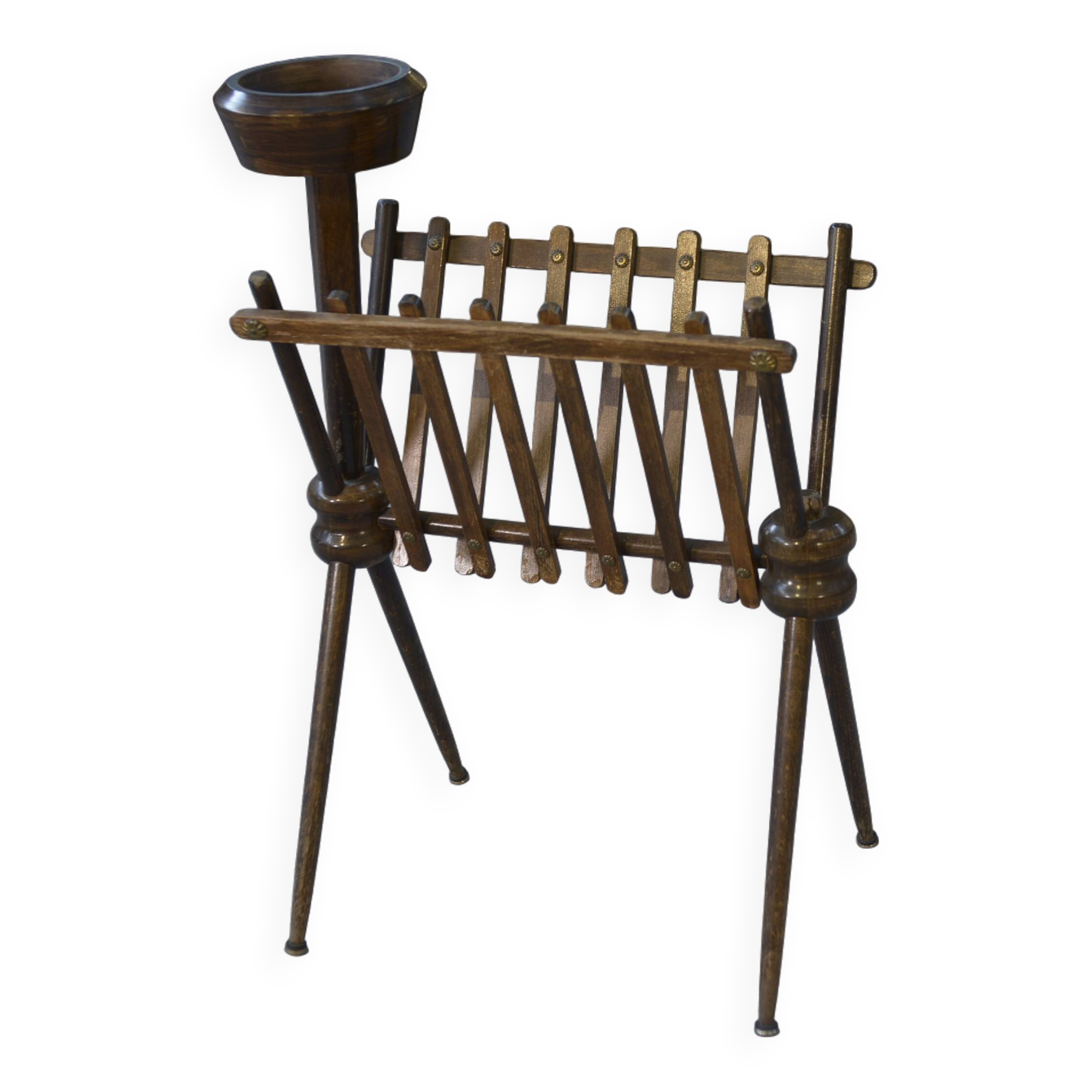 Beech magazine rack 1960