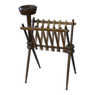 Beech magazine rack 1960